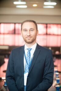 O presidente da  Acisg, Tiago Garcia Zaia, que assumiu a gestão da entidade no dia 1 de março de 2025 e segue no comando até 28 de fevereiro de 2027