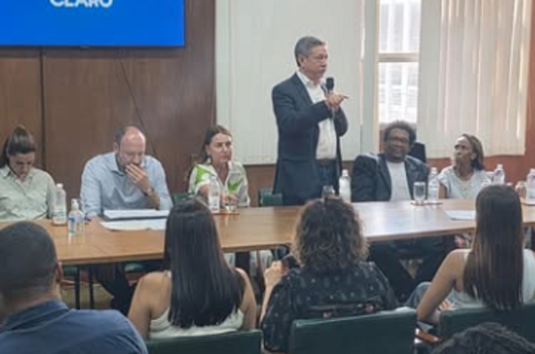 Pacto Antirracista: Durante seu pronunciamento, o prefeito Gino ressaltou a importância de ações preventivas e educativas na gestão pública