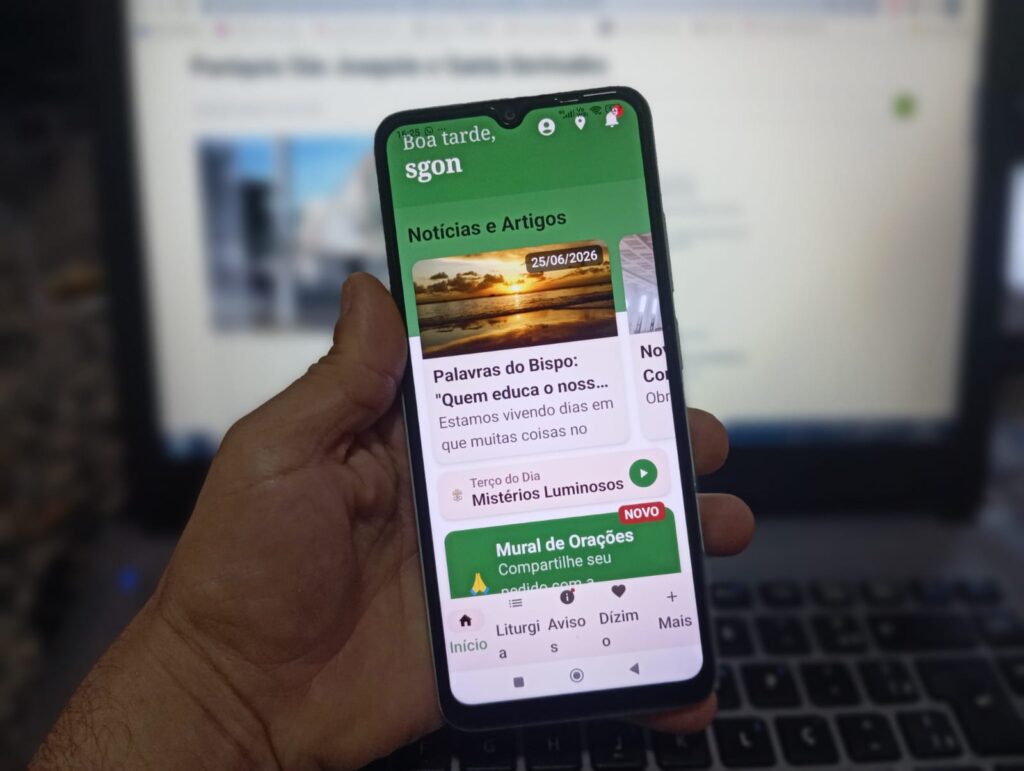 Aplicativo fornece horários de missas, confissões, avisos, acompanhamento da liturgia diária, entre outros