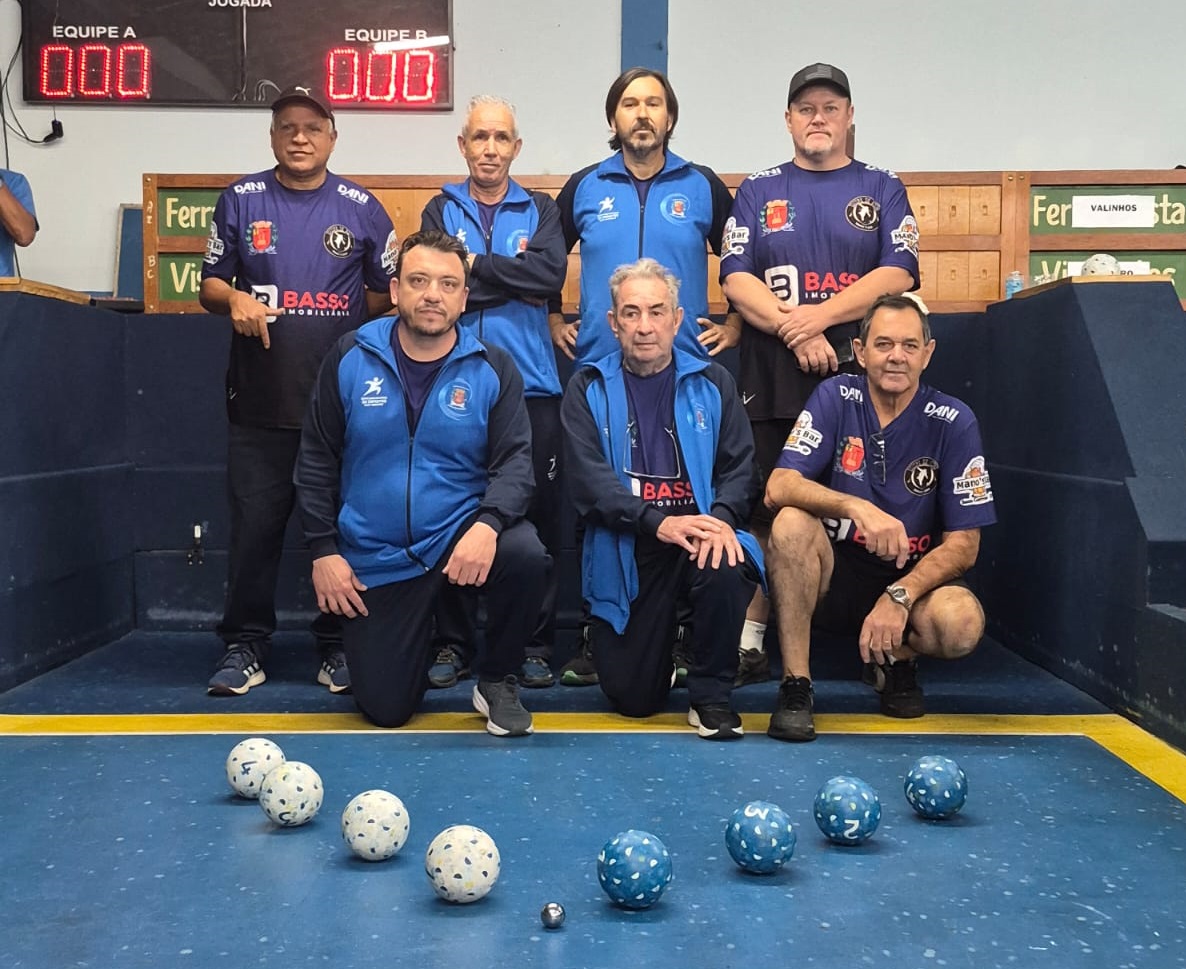 Sob o comando do técnico Mano, seleção de bocha de Santa Gertrudes fica em 4º lugar nos Jogos Regionais em melhor campanha dos últimos anos